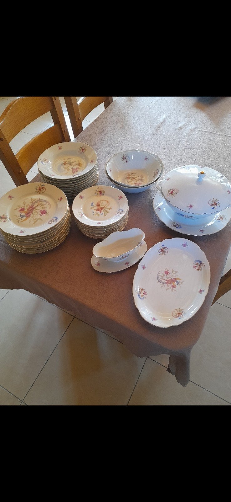 Service de table porcelaine diadem bavaria waldsassen, Antiquités & Art, Enlèvement