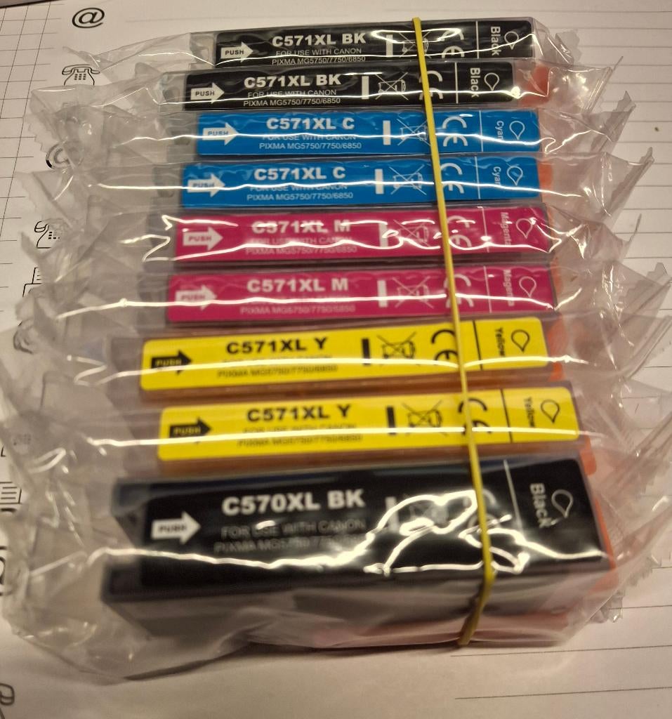 Cartridge (PGI-570XL en CLI-571XL), Ophalen, Nieuw, Cartridge, Inktdag