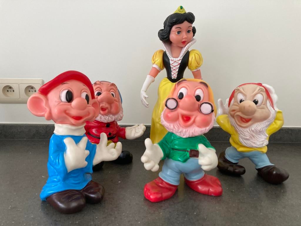 Walt Disney - squeeze Sneeuwwitje en 4 dwergen, Verzamelen, Ophalen of Verzenden, Gebruikt