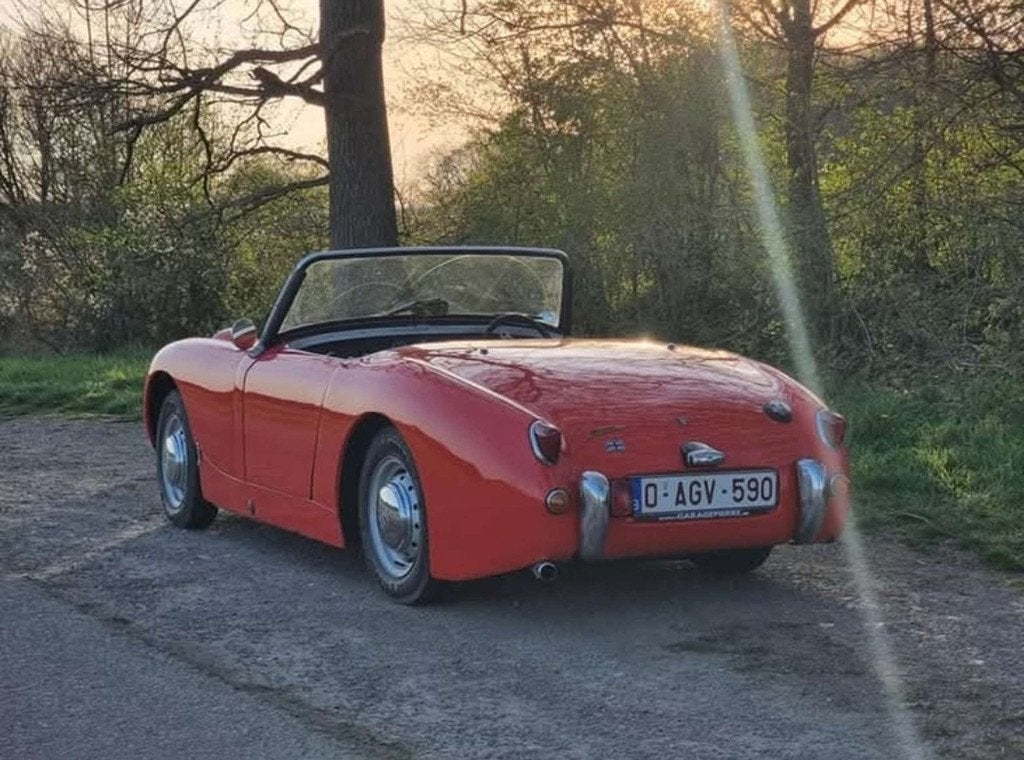 Austin Healey Sprite Frogeye, Rouge, 32 kW, Boîte manuelle, Toit ouvrant