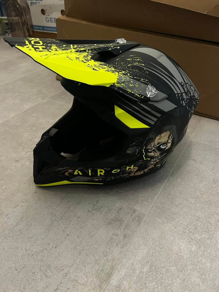 Motocross helm Airoh + 100% crossbril, M, Nieuw zonder kaartje, Ophalen, Overige merken