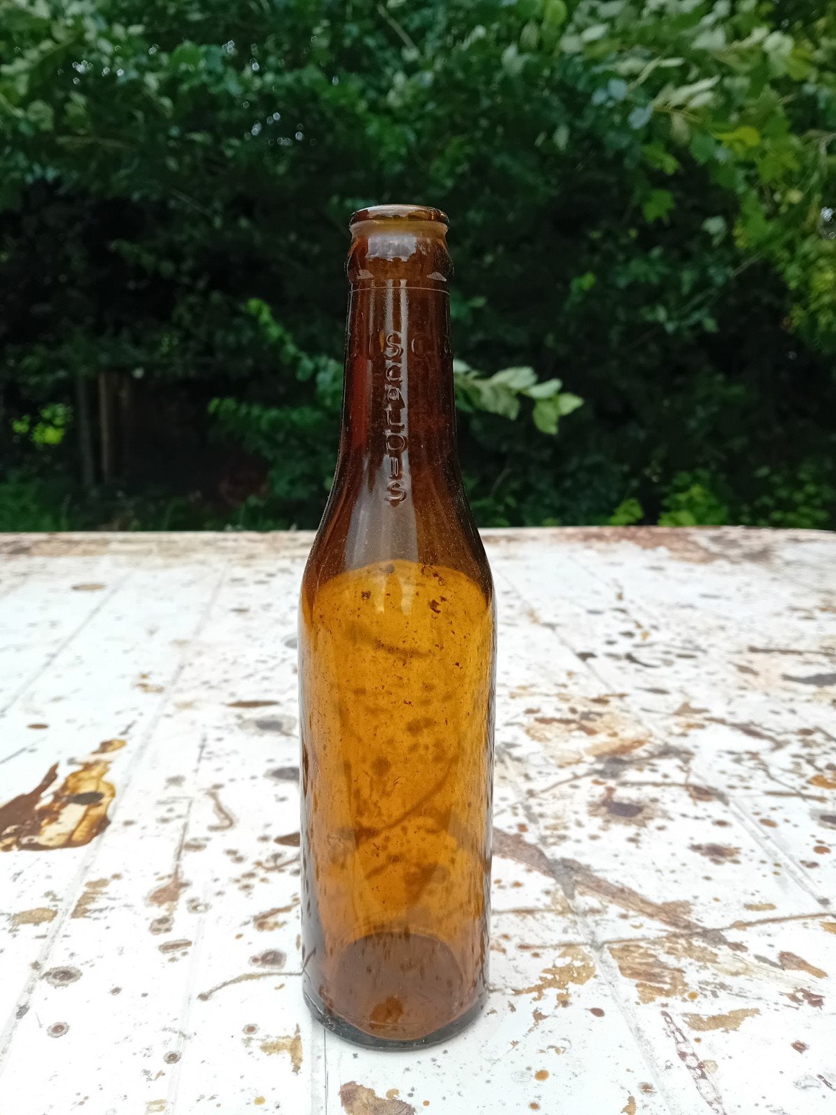 Oude vintage bierfles brouwerij Scaldis Hingene, Verzamelen, Biermerken, Ophalen of Verzenden