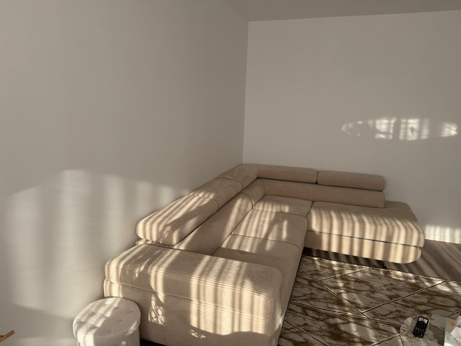 Canape Angle, Enlèvement, Comme neuf, Beige