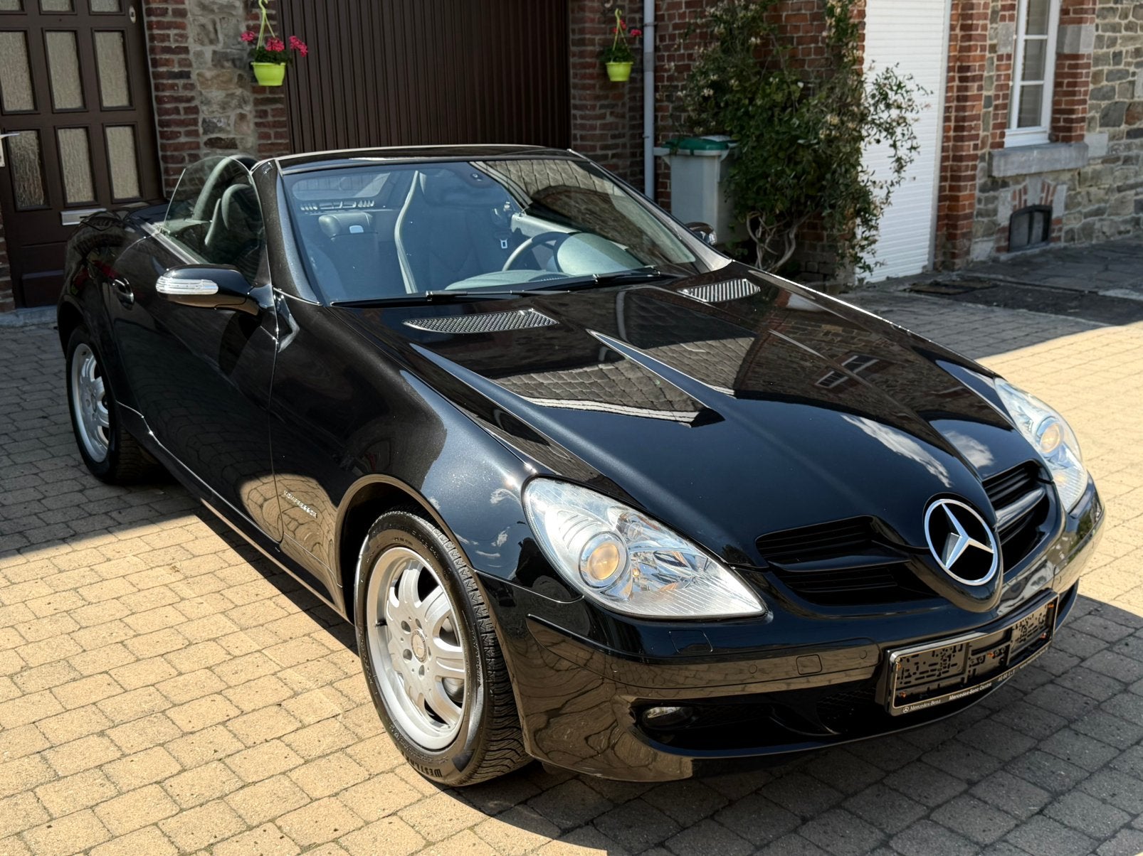 Mercedes slk 1.8cc essence 163cv 1er propriétaire 130000km, Autos, Cuir, Achat, Intérieur cuir, Entreprise