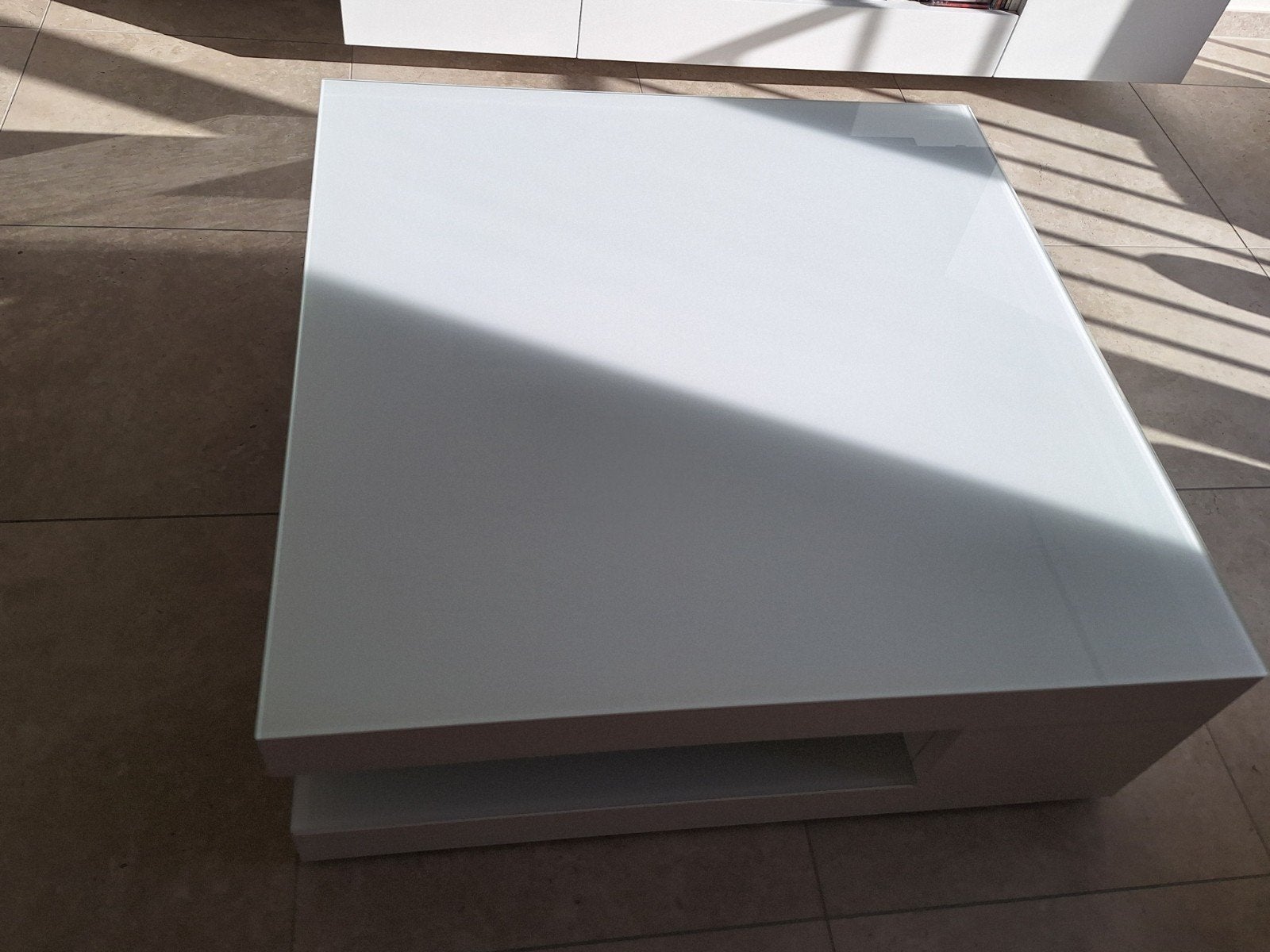 Karat salontafel 1m x 1m x h 38cm, Ophalen