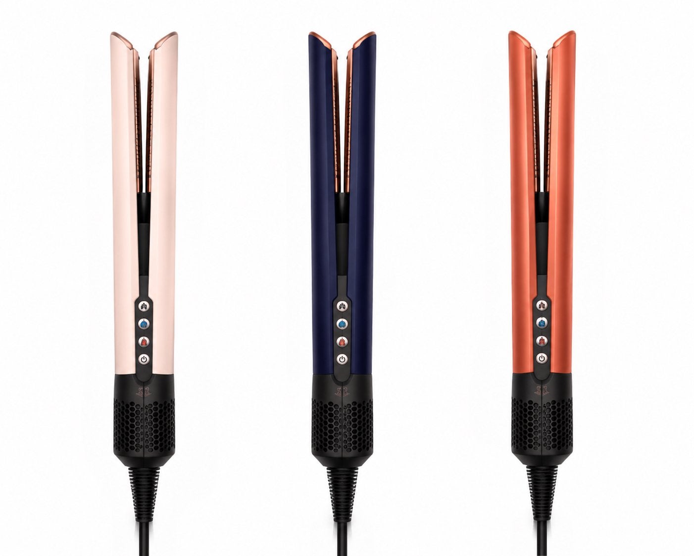 Dyson Airstrait – Light Pink | Prussian Blue | Coral Copper, Ophalen of Verzenden, Nieuw, Krultang of Stijltang