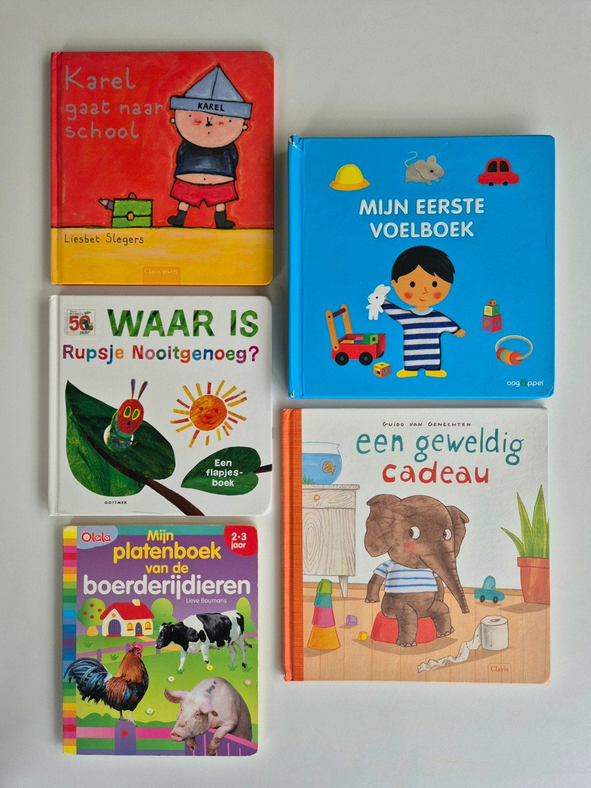 5 stuks peuter- en kleuterboeken, Ophalen