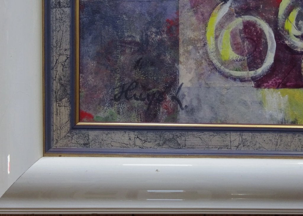 Ludo Huys, op paneel, Figuren,  80 x 100 cm,, Enlèvement