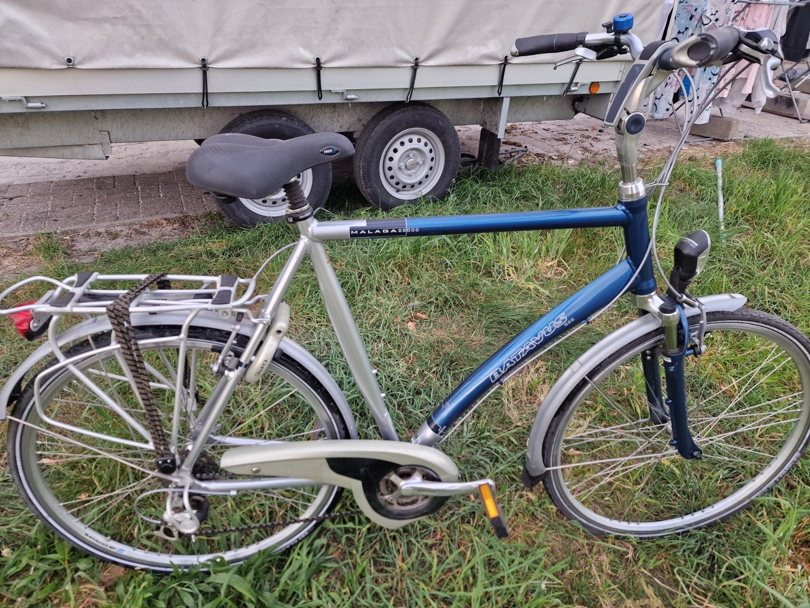 herenfiets batavus malaga 28" 65 cm, Fietsen en Brommers, Ophalen, Gebruikt, Velgrem, Versnellingen