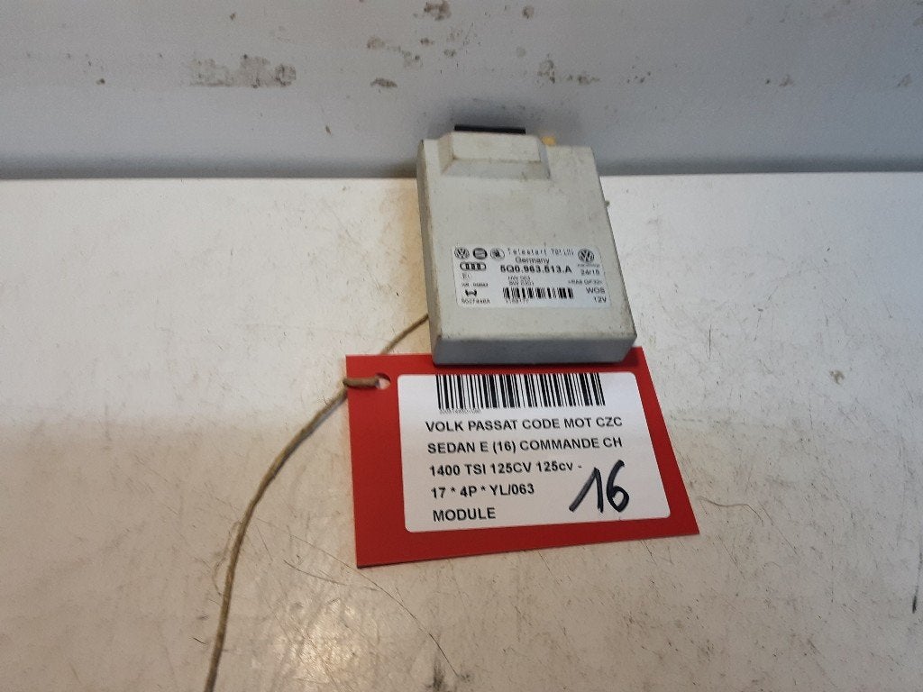 UNITE ELECTRONIQUE Volkswagen Passat (3G2) (5Q0963513A), Volkswagen, Mevr. I. Hauben, Utilisé, Rue de l'Espoir 34 34
4030  GRIVEGNÉE, BE
