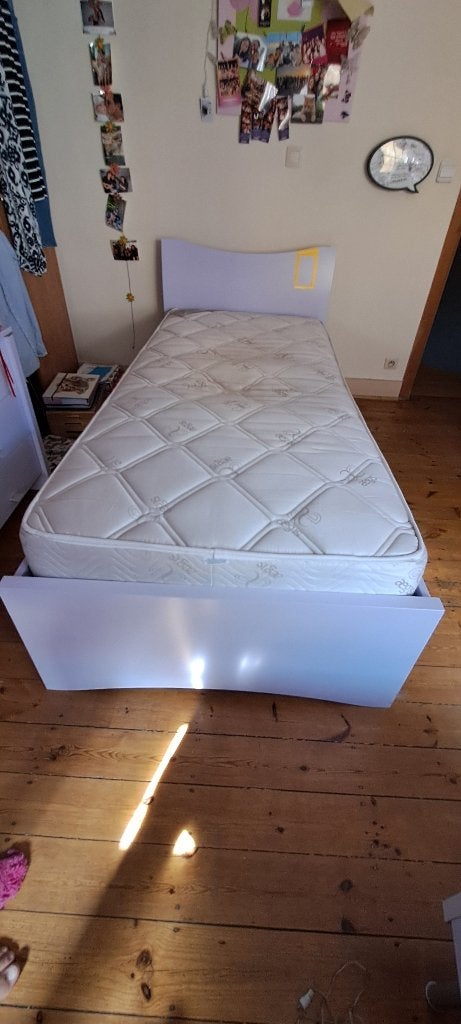 Chambre à coucher Gautier, GAUTIER, 90 cm, Autres couleurs, Une personne