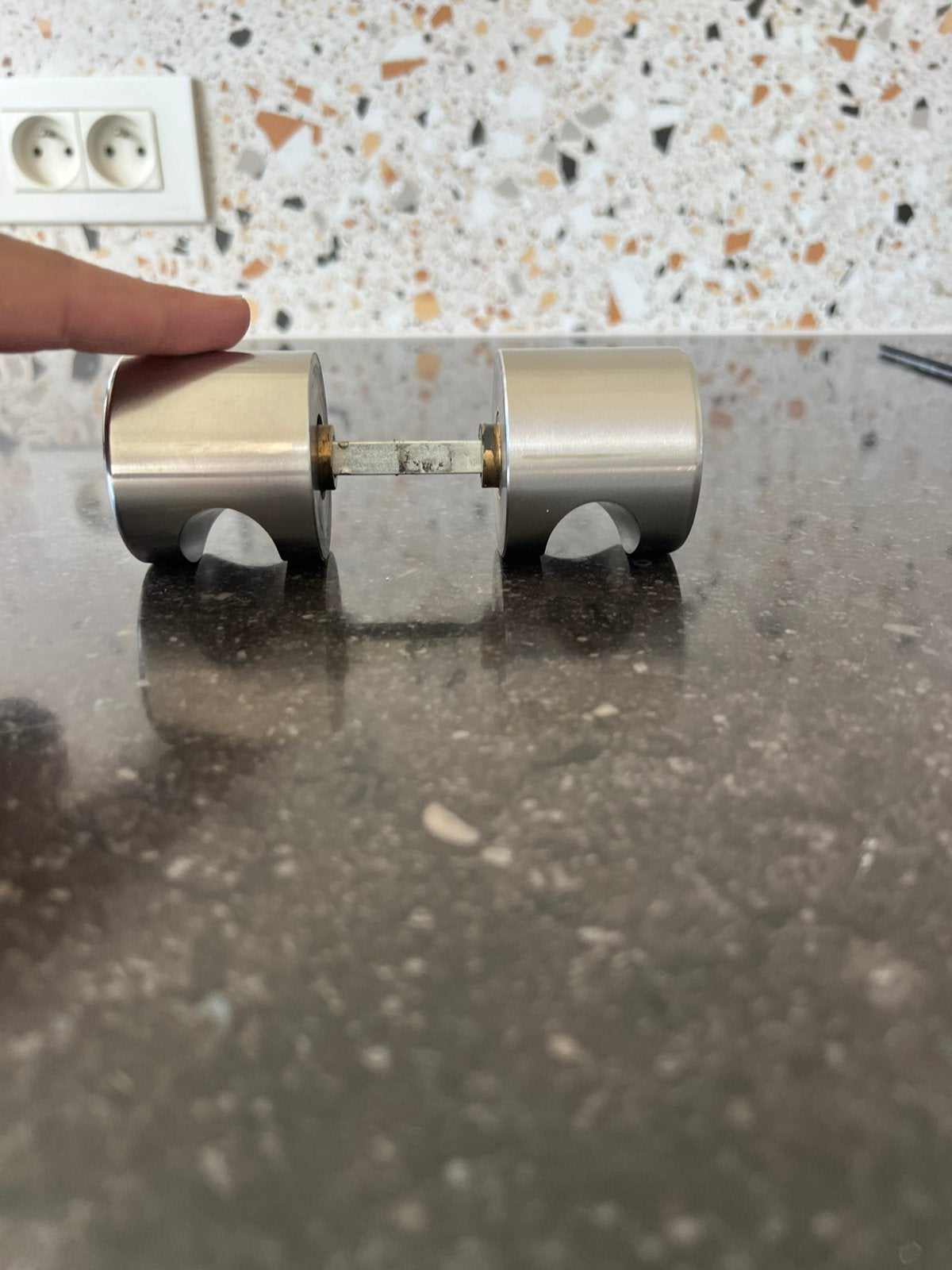 Deurkrukken rond, Enlèvement, Utilisé, Métal, Porte intérieure