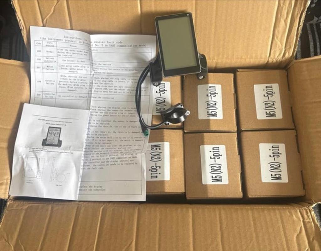 M5 Display voor Ouxi E-bikes met killswitch en code, Ophalen of Verzenden, Draadloos, Nieuw