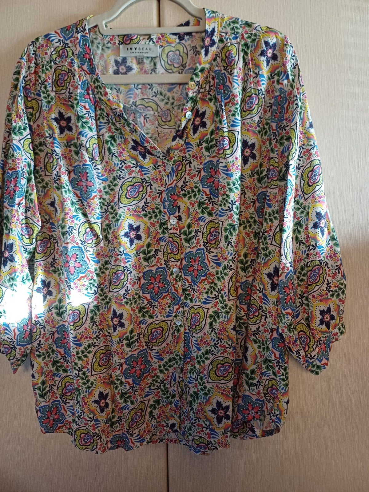 hemd in kleurrijke kleurtjes  maat 44, Enlèvement, Taille 42/44 (L)