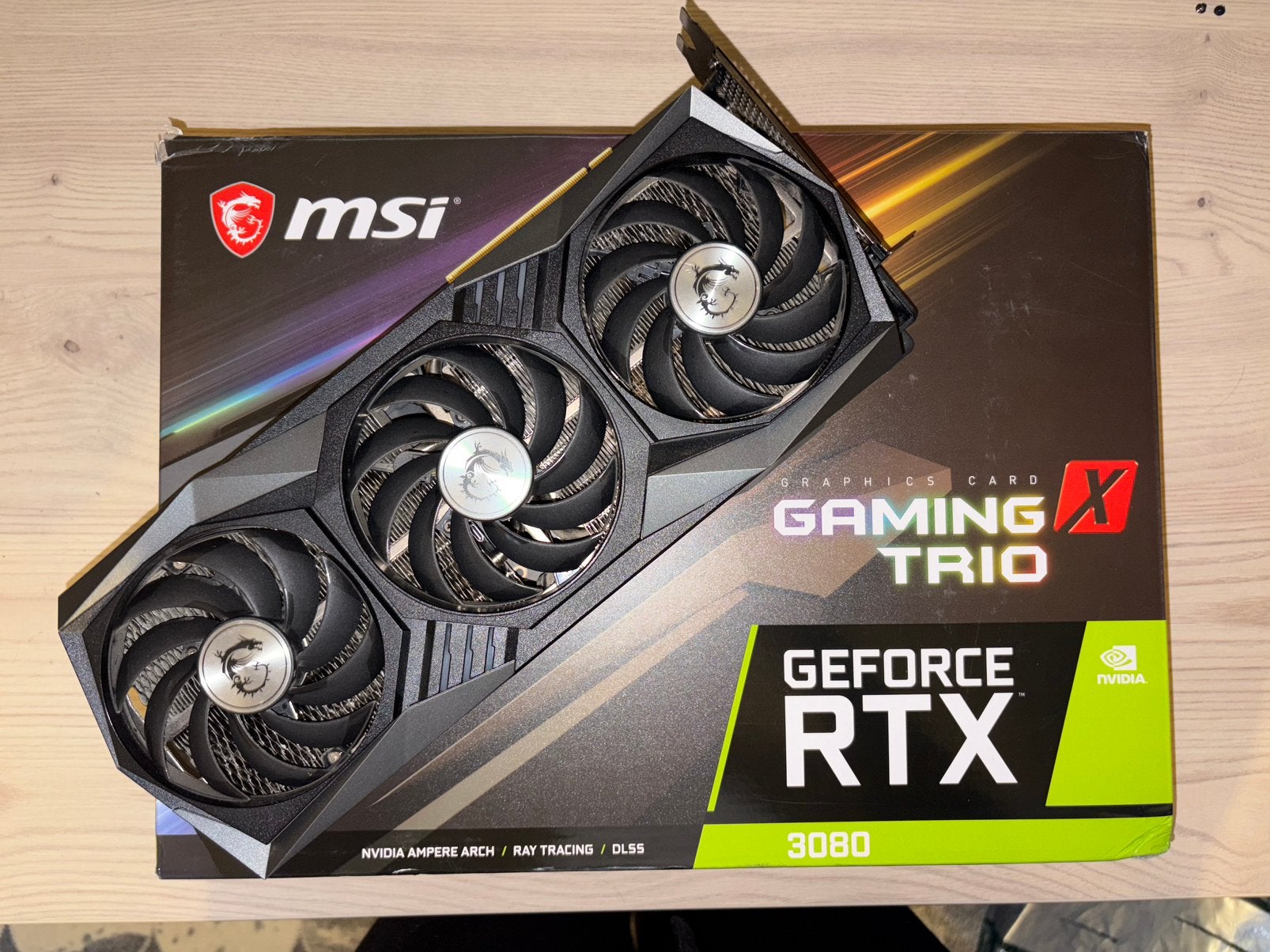 MSI RTX 3080 Gaming X trio, Computers en Software, GDDR6, Ophalen of Verzenden, Zo goed als nieuw, HDMI
