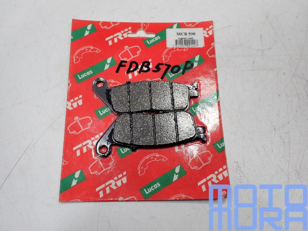 TRW MCB598 remblokken Kawasaki Z750 Z800 Versys ninja Z 650, -, -, Nieuw, Ophalen of Verzenden