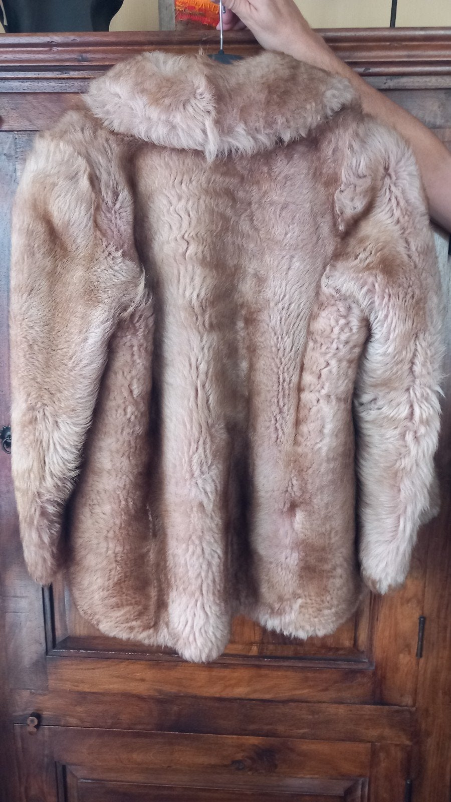 Magnifique manteau en fourrure imitation, Kleding | Dames, Maat 38/40 (M), Autre, Beige, Ophalen of Verzenden