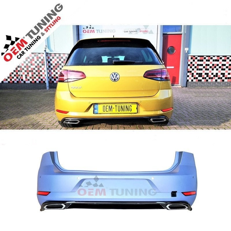 Achterbumper geschikt VOOR GOLF 7 & 7.5 | 7.5 R LINE-LOOK, Neuf, Arrière, Volkswagen, Enlèvement ou Envoi
