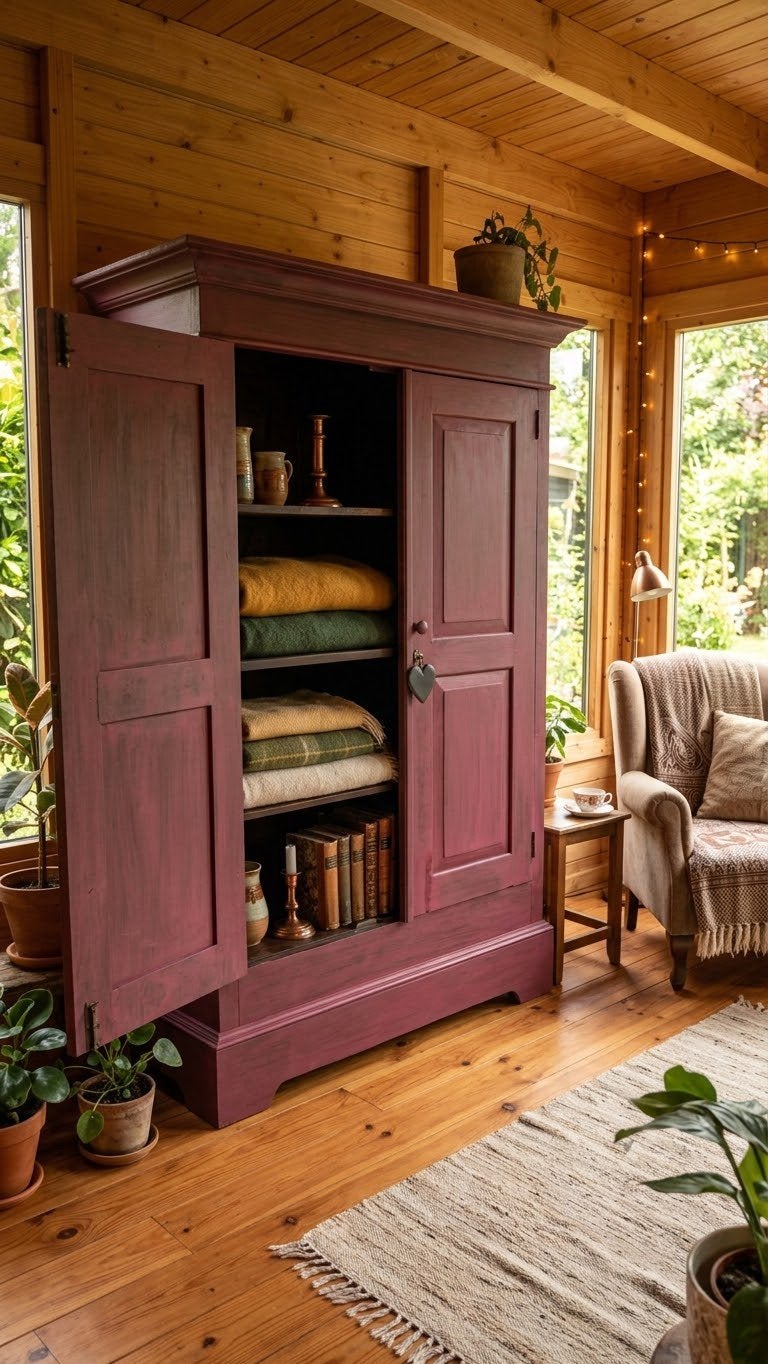 Unieke Teak Kast - Ruim en Stijlvol Wandmeubel, Huis en Inrichting, Met deur(en), Nieuw, Ophalen of Verzenden, 50 tot 75 cm