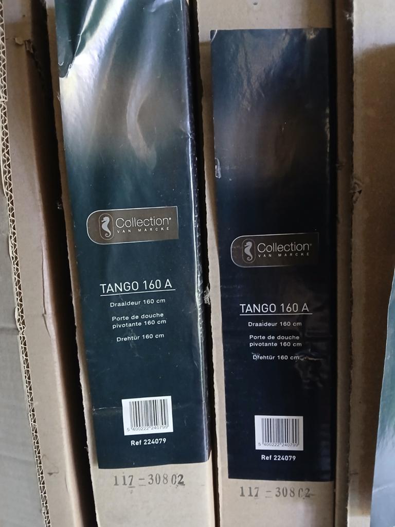 Douchewand 160 cm met deur van Van Marcke te koop, Ophalen, Nieuw