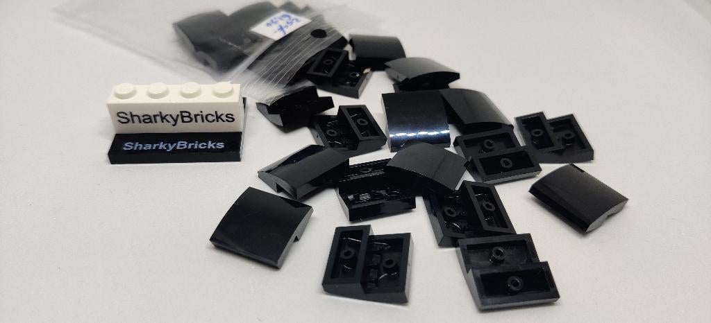 Lego Slopes 2x2 Zwart per 25 stuks (Nieuw), Overige thema's, Lego, Nieuw, Ophalen of Verzenden