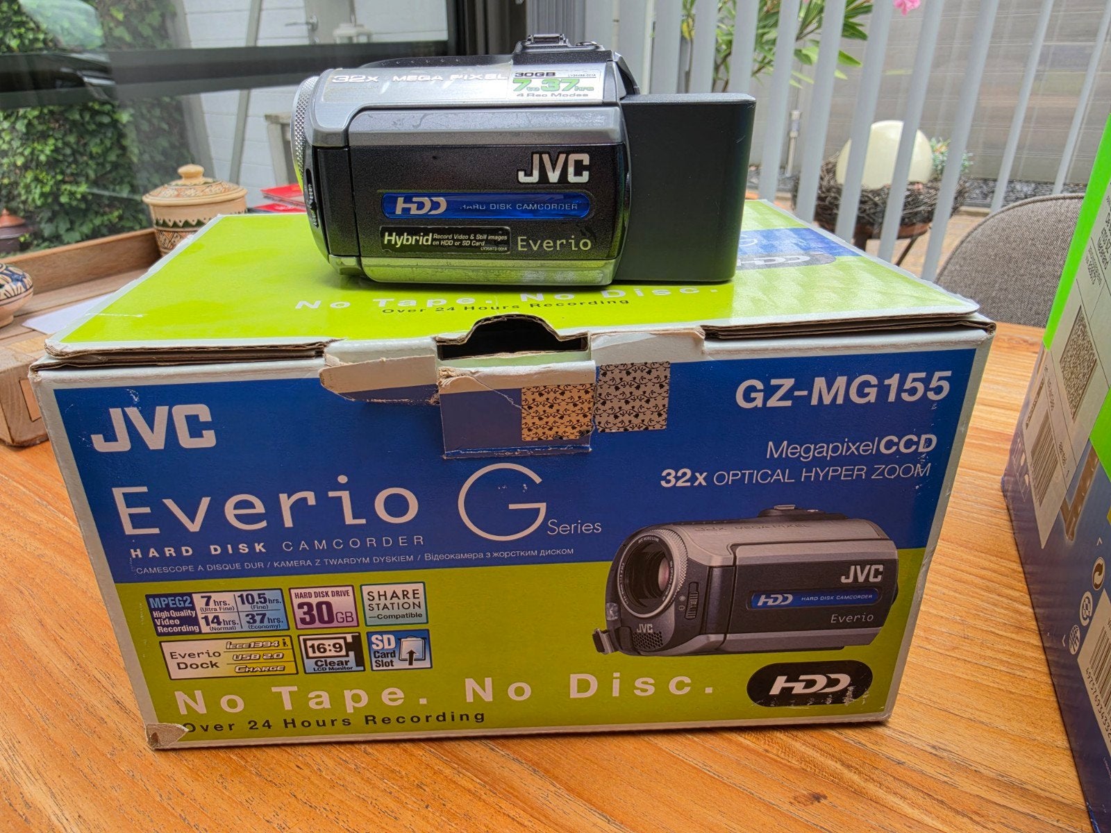 JVC GZ-MG155 Hard Disk Camcorder, TV, Hi-fi & Vidéo, Caméscopes numériques, Enlèvement, DVD, JVC