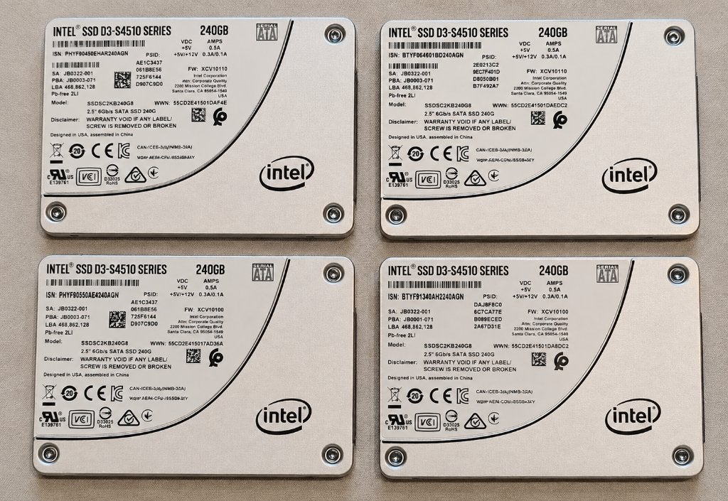 Intel D3-S4510 240GB Enterprise SATA SSD - SSDSC2KB240G8, Informatique & Logiciels, Disques durs, Enlèvement ou Envoi, Interne
