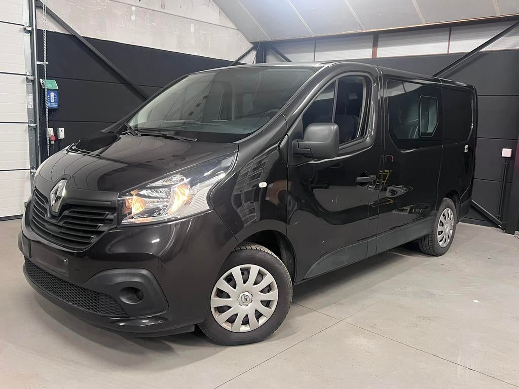 Renault Trafic 1.6D, Dubbel Cabine, bj2019, 93.000km,, Stof, Zwart, Bedrijf, 5 deurs