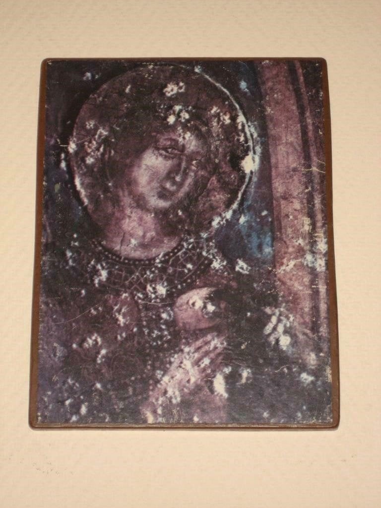 Authentiek oude icoon van Onze lieve vrouwe met kindje Jezus, Antiek en Kunst, Ophalen of Verzenden