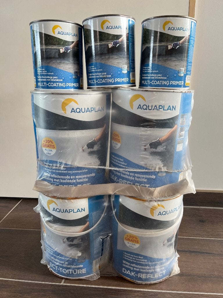 Aquaplan Dak-Reflect + primer, Ophalen, Wit, Nieuw, Verf