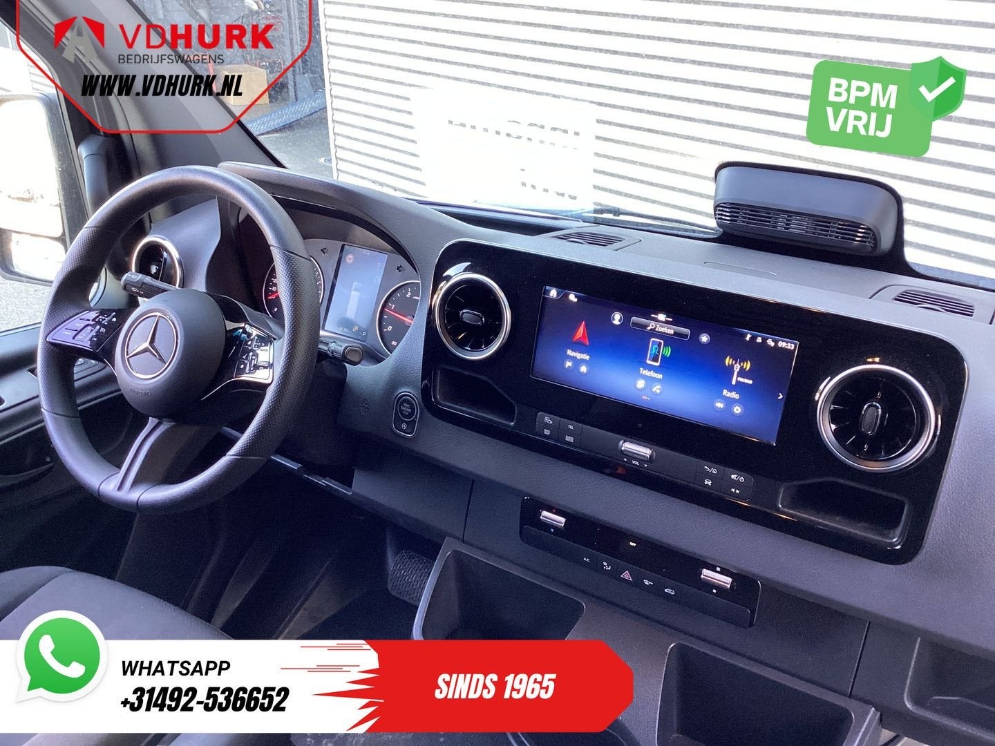 Mercedes-Benz Sprinter 317 CDI Aut. L2H2 VanStep/ 3.5t Trekv, Auto's, Automaat, Zwart, Mercedes-Benz, Bedrijf