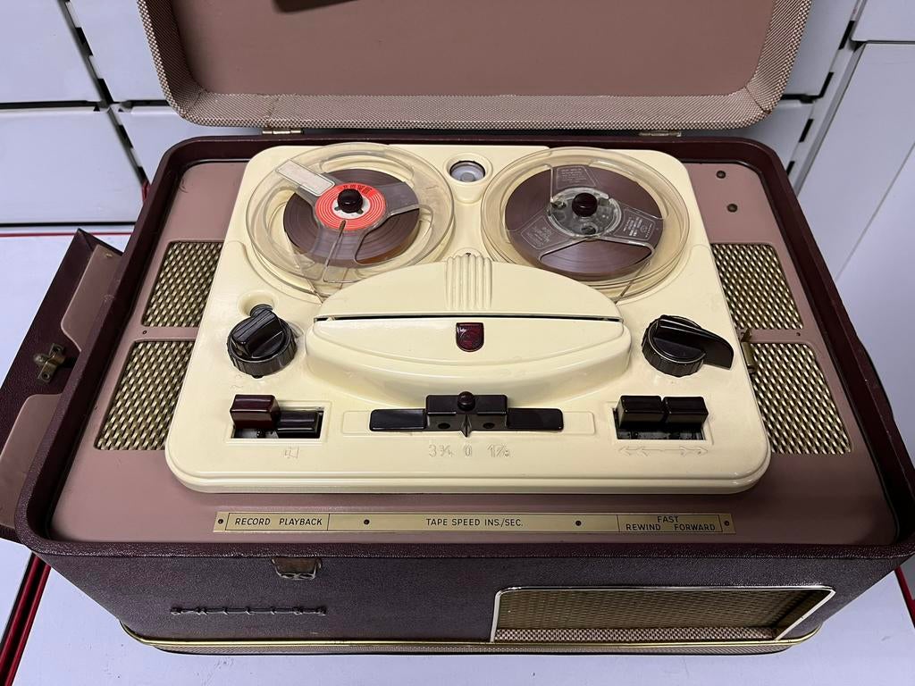 Magnétophone à bandes Vintage PHILIPS - Années 60 - bel état, TV, Hi-fi & Vidéo, Enregistreurs audio, Magnétophone, Enlèvement