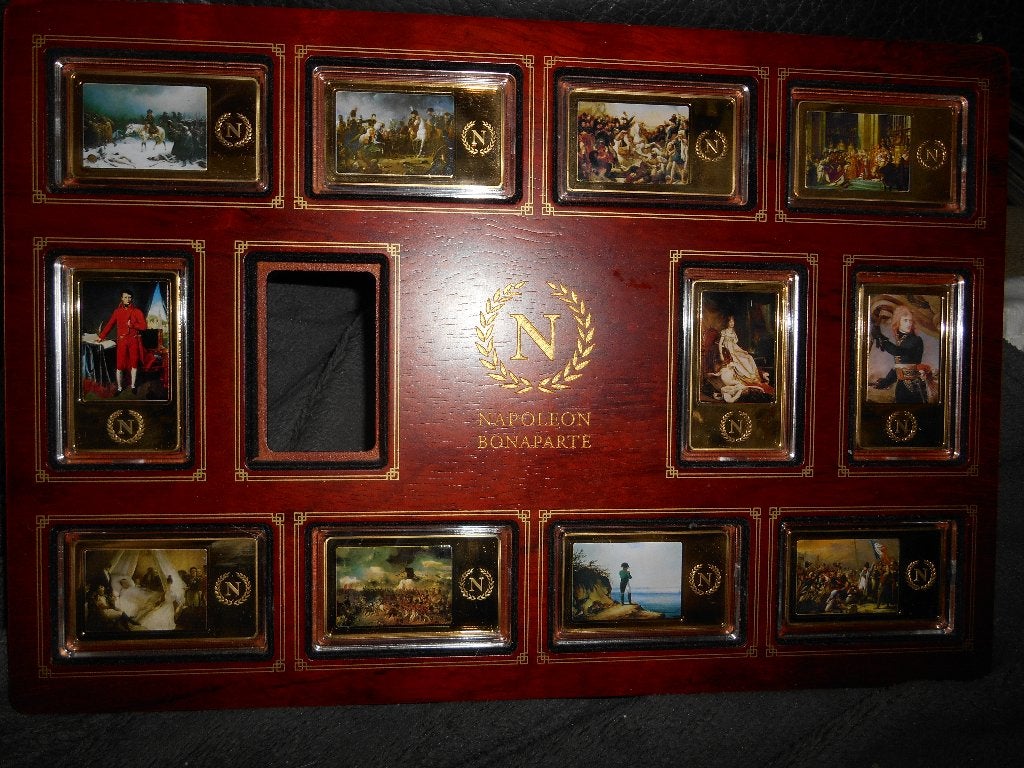 Napoléon Bonaparte lot de 11 lingots plaqué or (6*3,5ccm), Enlèvement ou Envoi, Or