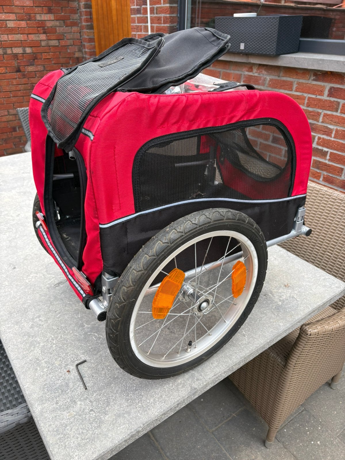 Wandel kar kleine hond, Fietsen en Brommers, Fietsaccessoires | Aanhangwagens en Karren, Ophalen, Gebruikt, Hondenkar, 20 tot 40 kg