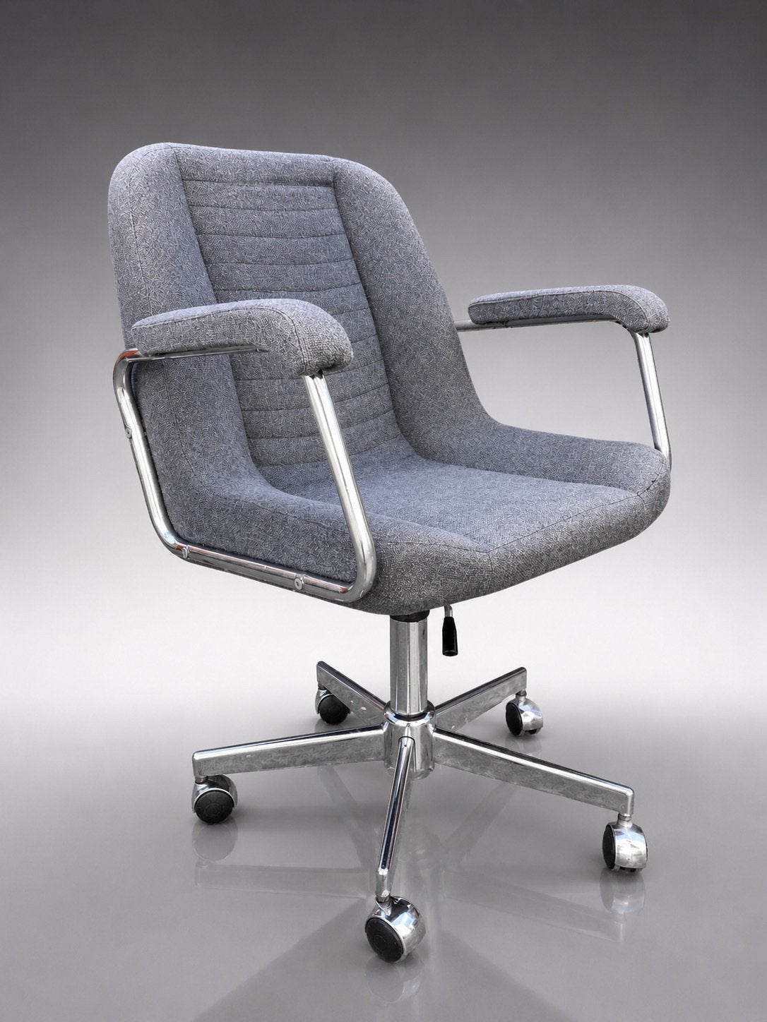 Chaise de bureau vintage, Maison & Meubles, Chaises de bureau, Comme neuf, Chaise de bureau, Gris, Enlèvement ou Envoi
