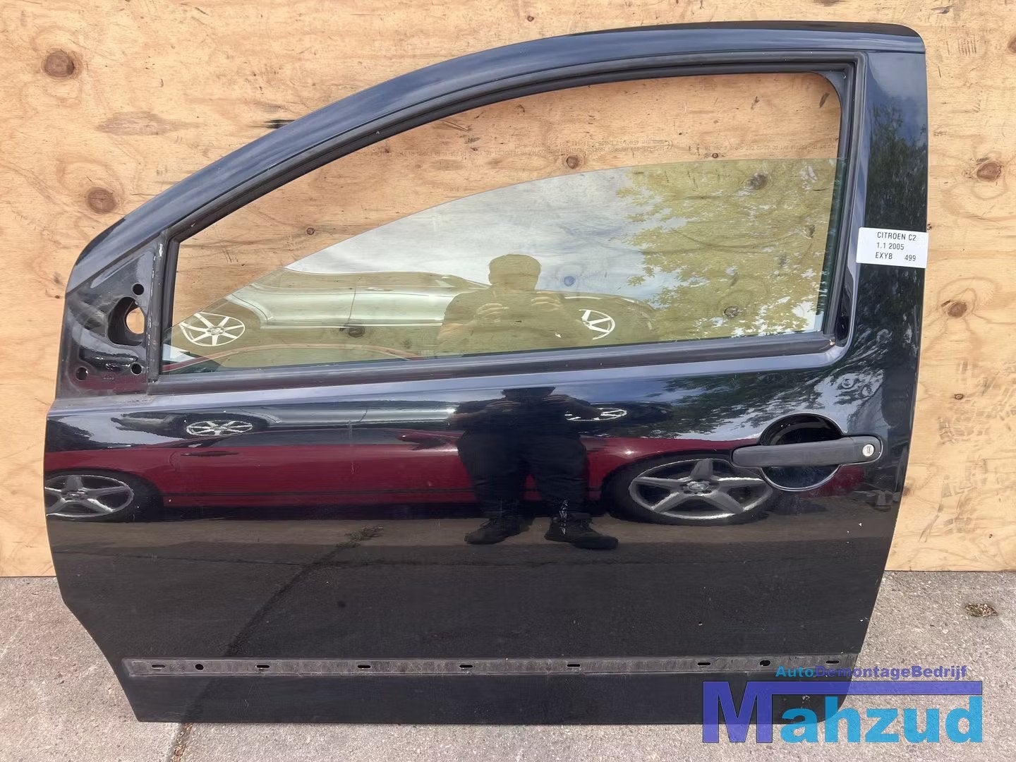 CITROEN C2 Zwart EXYB links deur 2002-2010, Citroën, Stellantis N.V., Utilisé, Porte