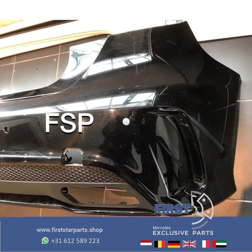 W176 A45 AMG Achterbumper zwart Mercedes A Klasse 2012-2018, Arrière, Utilisé, -, -