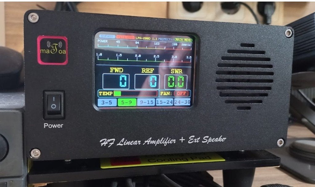 QRP Linear Amplifier 200 Watts Solid State HF, Télécoms, Enlèvement ou Envoi