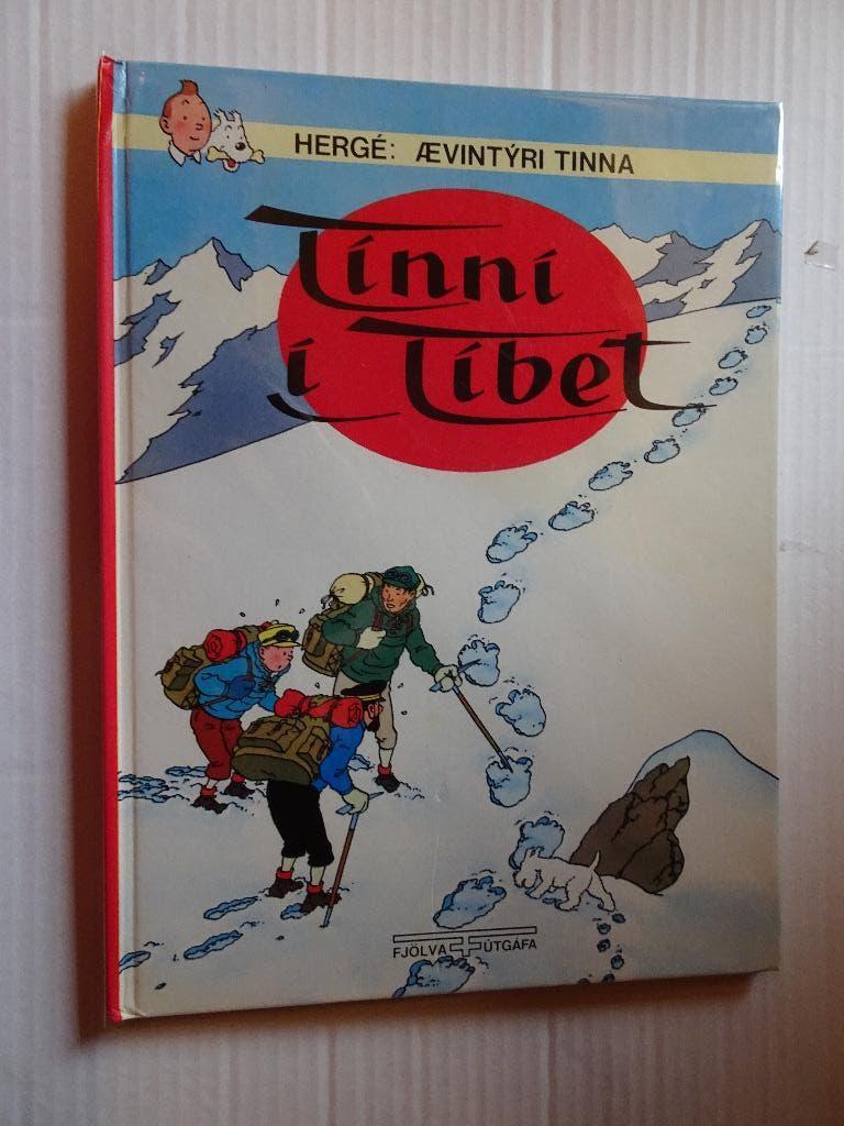 BD Tintin en islandais - Tintin au Tibet, Enlèvement ou Envoi, Une BD, Utilisé, Hergé