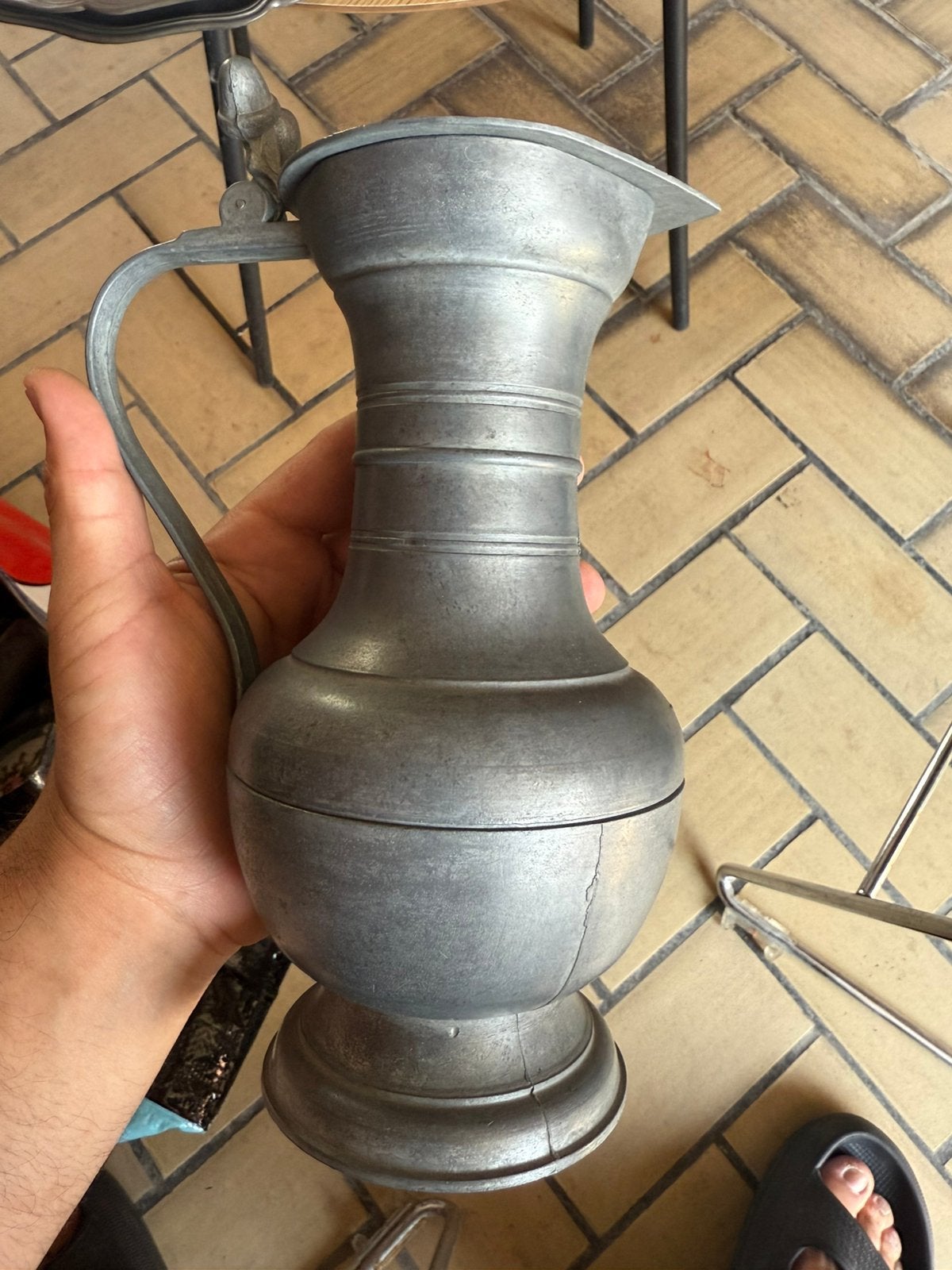 Antiek tin, Ophalen