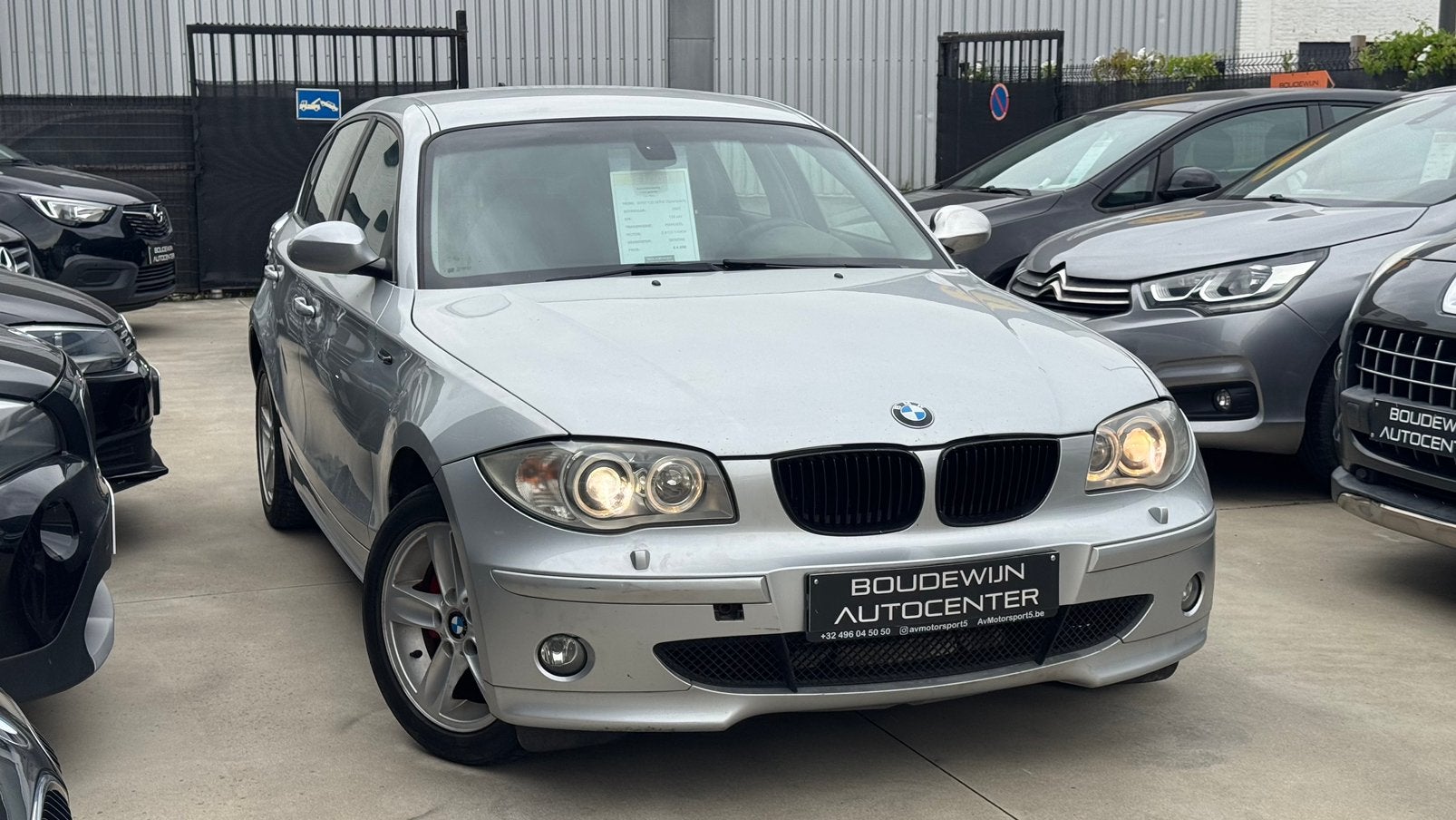 Bmw 1serie 120i 2.0Benzine 2007 134.xxxkm Sportpack GEKEURD, Autos, Argent ou Gris, Achat, Entreprise, Garantie prolongée
