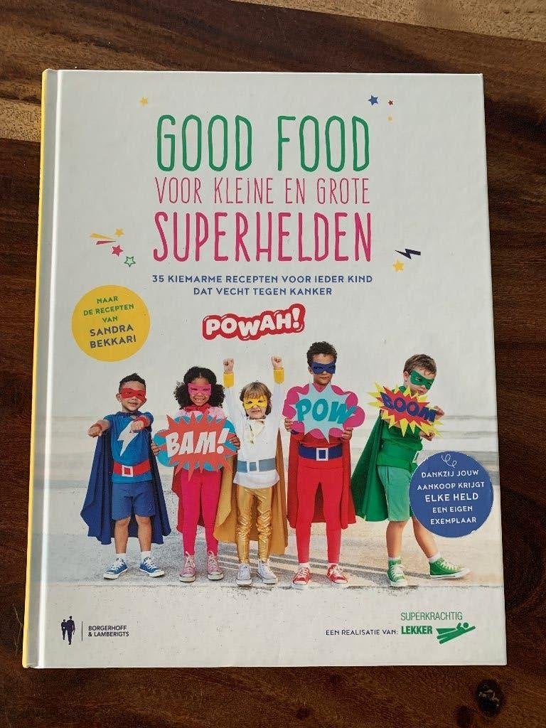 ♫ Good food voor superhelden        tvv Kinderkankerfonds, Livres, Tapas, Snacks et Dim Sum, Enlèvement ou Envoi, Comme neuf, Kim Milants