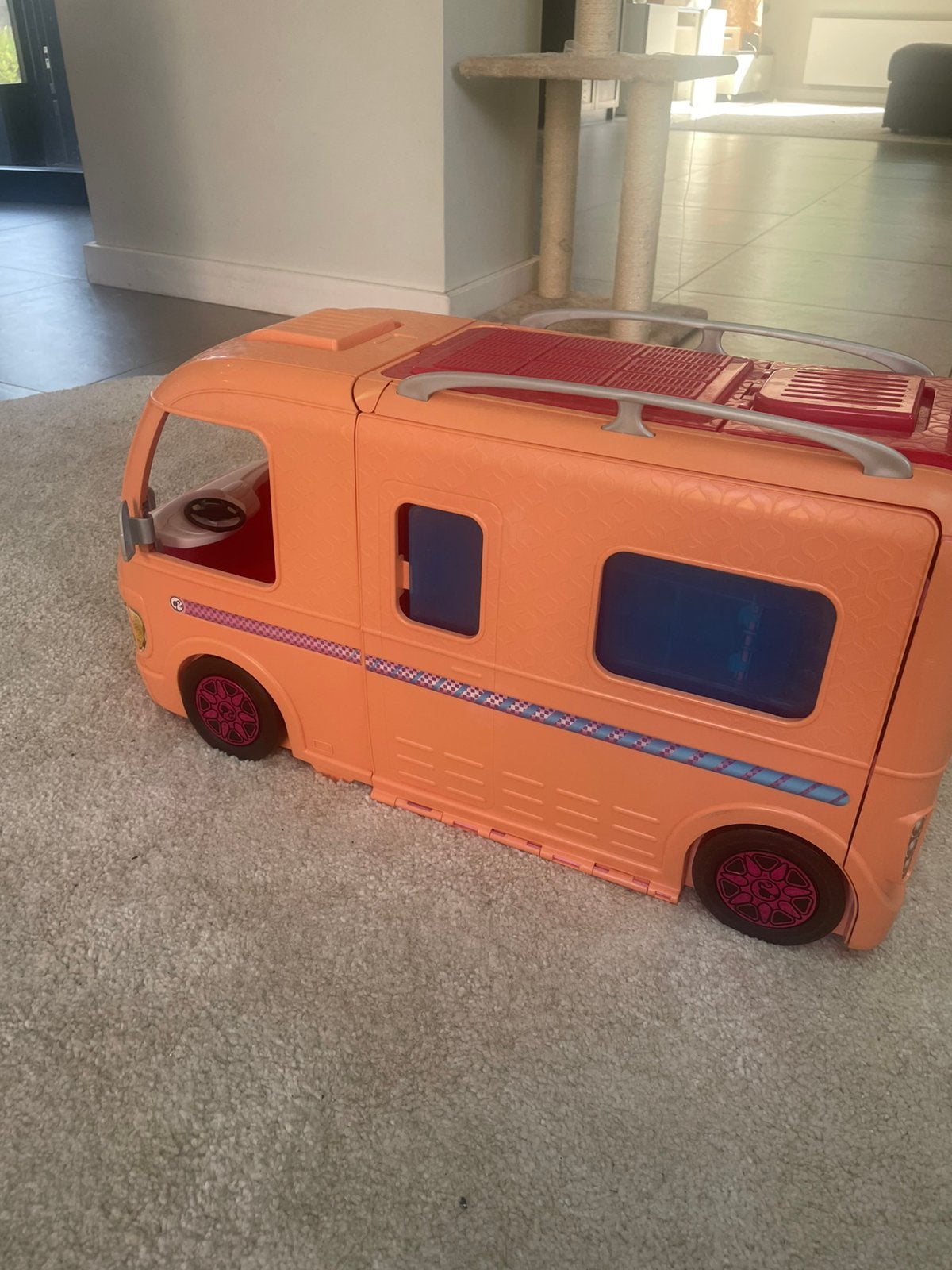 Barbie original caravan, Kinderen en Baby's, Speelgoed |Speelgoedvoertuigen, Ophalen of Verzenden, Gebruikt
