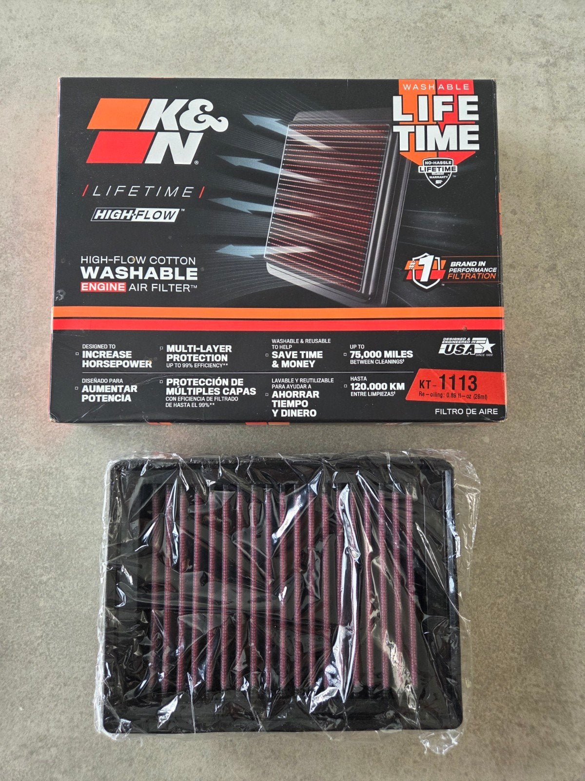 K&N inlegfilter KTM/Husqvarna, Motoren, Ophalen of Verzenden