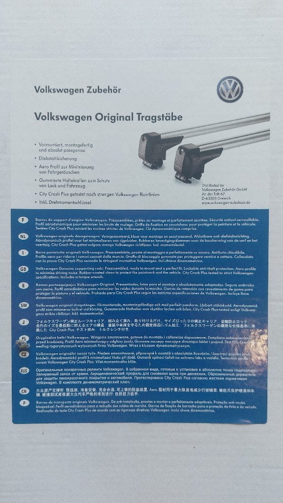 Barres de toit d'origine VW Tiguan II / Tiguan Allspace, Enlèvement, Utilisé