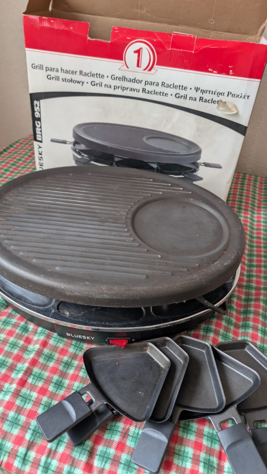 grill raclette, Ophalen, Zo goed als nieuw