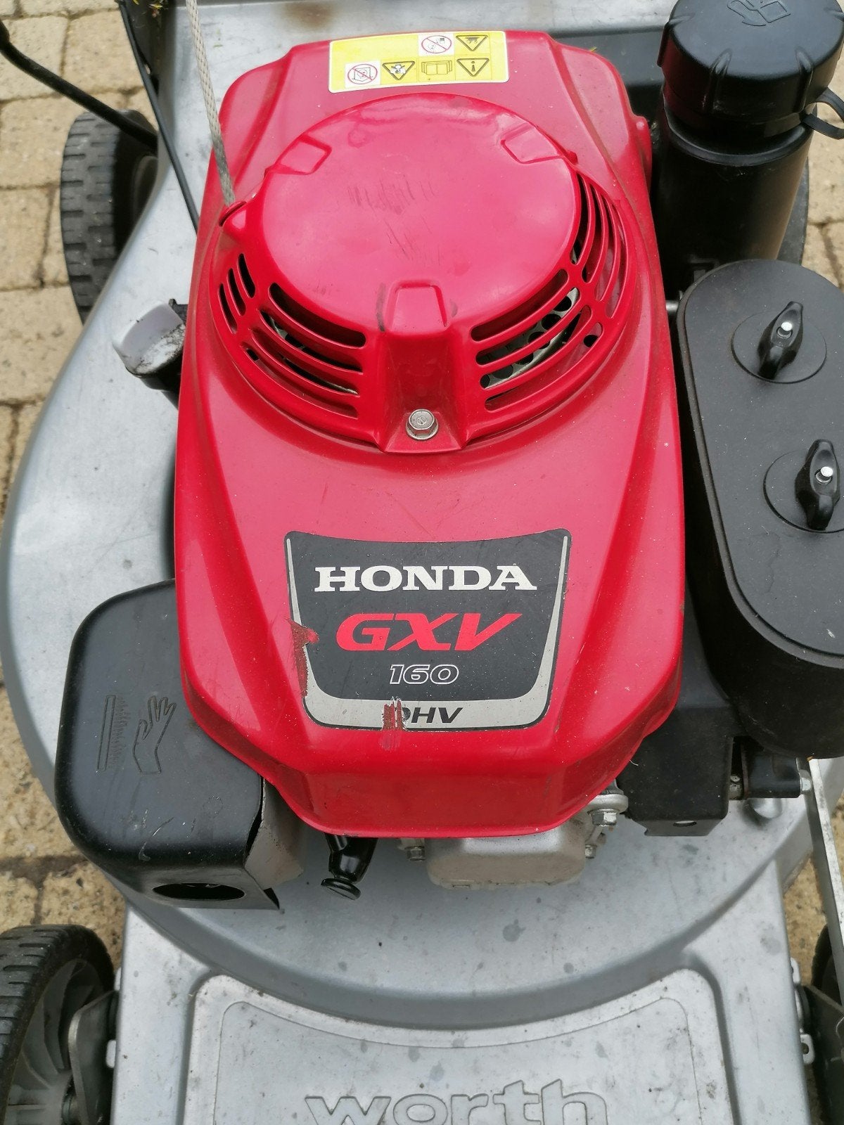grasmachine Honda motor GVX160, Ophalen