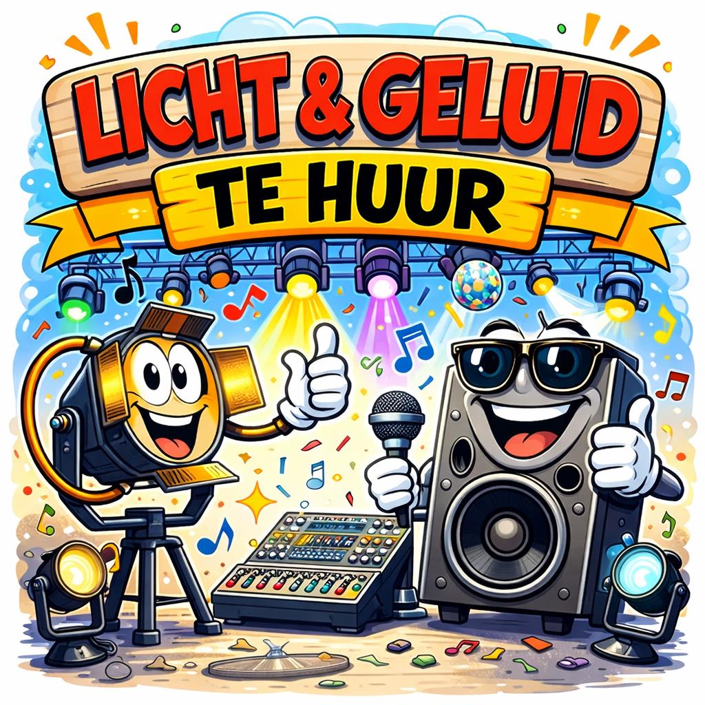 Licht en geluid te huur, Ophalen, Zo goed als nieuw