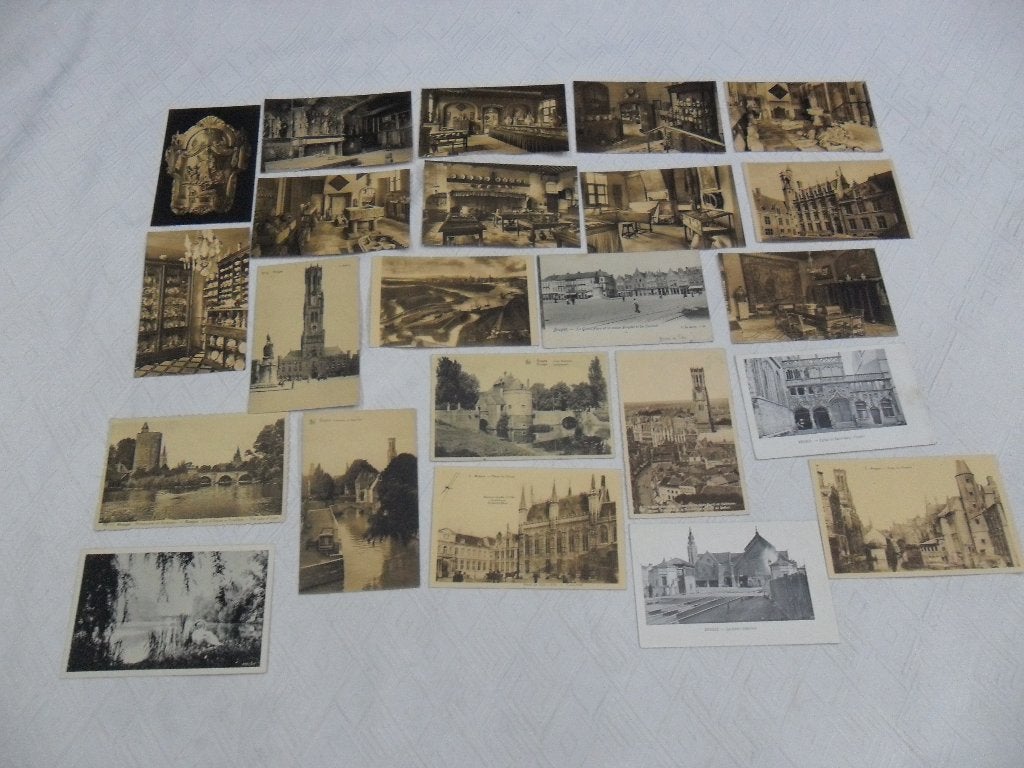Vintage lot de cartes postales Bruges état voir photos, Enlèvement ou Envoi, Flandre Occidentale