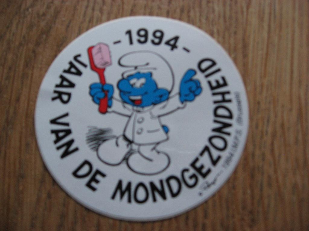 Smurfen 1994 Stripfiguren Peyo Vintage Sticker, Verzamelen, Stickers, Ophalen of Verzenden, Nieuw, Strip of Tekenfilm